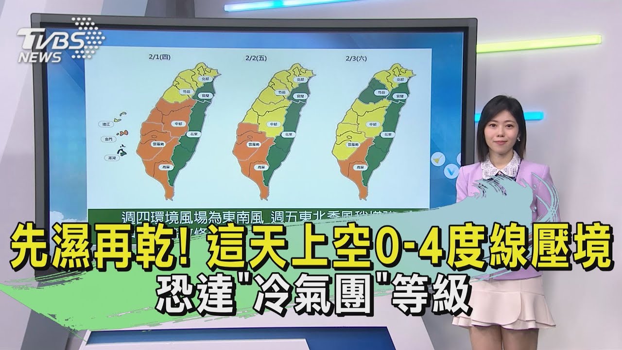 先濕再乾!這天上空0-4度線壓境 恐達「冷氣團」等級