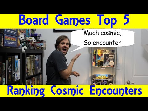 Ranking 5 Cosmic Encounter Iterations