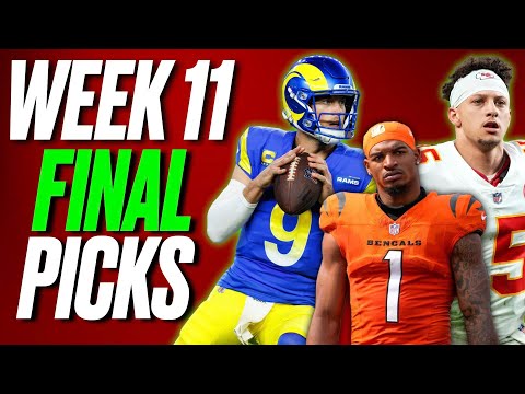 NFL WEEK 11 FINAL PICKS & PREDICTIONS FOR EVERY NFL GAME
