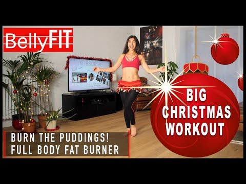 Christmas Belly Dance Workout! | Burn the Puddings!