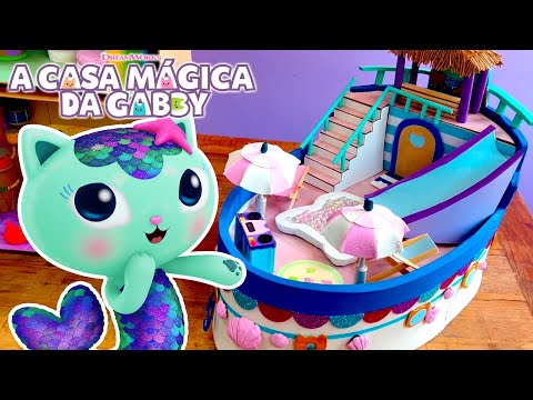Como criar um mini navio cruzeiro da Sereiata! | A CASA MÁGICA DA GABBY