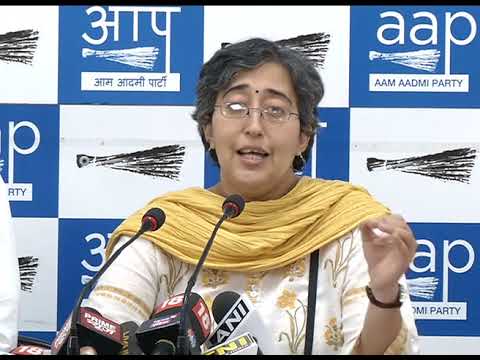 AAP Leader Atishi Marlena Briefs media on Security on Women & Installation of CCTV Camera's