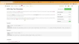 Download the video "Buy Two Chocolates   LeetCode Contest   today solution#leetcodequestionandanswers #leetcode"