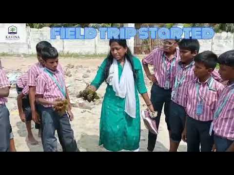 Field trip# from kavina international school to "kelakarai beach "