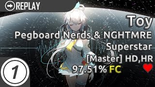 Toy | Pegboard Nerds &amp; NGHTMRE (feat. Krewella) - Superstar [Master] +HD,HR FC 97.51% LOVED #1