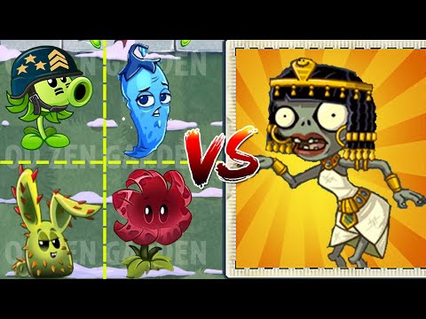 PVZ 2 Battle Bun Chi Vs Cleopatra Zombie - All Plant Power Up Vs Cleopatra Zombie PVZ 2 10.2