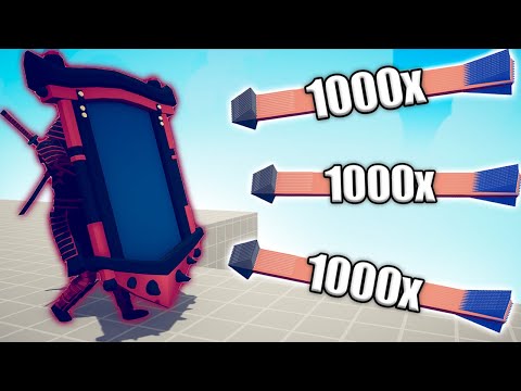 DARK SAMURAI MIRROR SHIELD vs 1000x OVERPOWERED - TABS | Totally Accurate Battle Simulator 2023