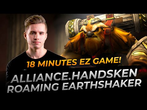Handsken plays Roaming Earthshaker - Dota 2 Replay Full Gameplay