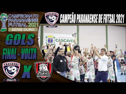 CASCAVEL CAMPEÃO! Gols Cascavel X Campo Mourão | FINAL | Jogo de Volta | Paranaense de Futsal 2021