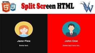 HTML Split Page Into 2 Columns | Split Screen CSS | Split Div Vertically Amazing Techno Tutorials
