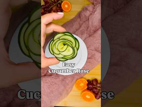 The cucumber rose I make for all of my veggie trays! #charcuterieboard #veggieinspiration