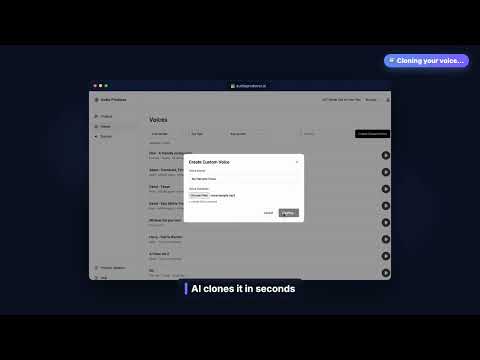 Clone Any Voice From a Short Sample