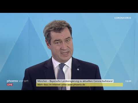 Pressekonferenz der bayerischen Landesregierung zur aktuellen Corona-Sachlage am 20.03.20
