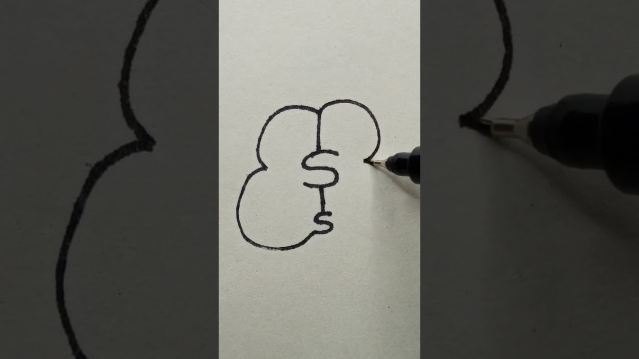 Easy cute drawing idea✨ #stylishart #shorts