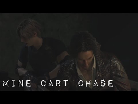 Resident Evil 4 Remake Mine Cart Chase Scene (Full)