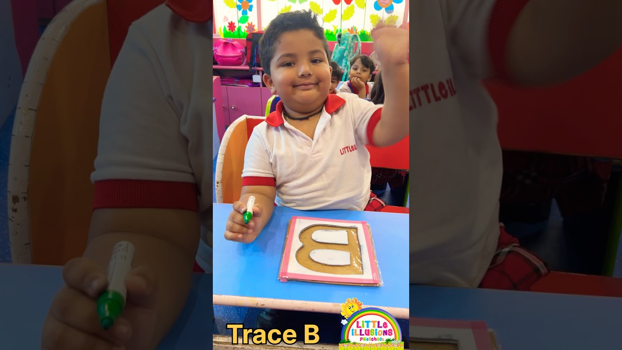 Letter B tracing activity for kids @littleillusionspreschool6777