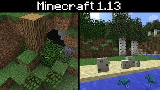 Minecraft 1.13 - New World Generation, Turtle Shells, Furnace Recipe Book