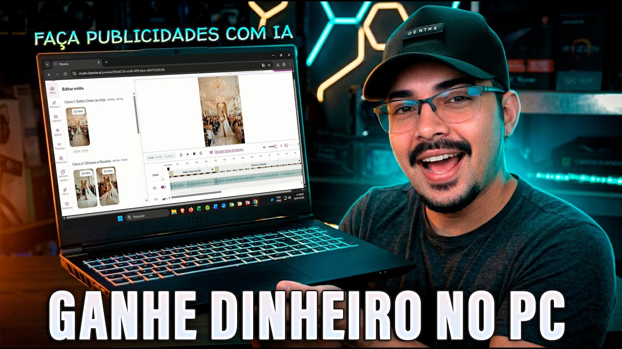 PARE DE PERDER TEMPO! ⏳ Crie Vídeos Profissionais em MINUTOS com CLIPWISE AI BUSINESS! 🔥