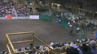 Good cowboy survives a roping wreck.wmv