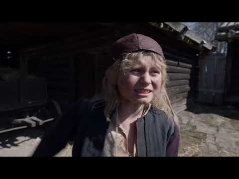 Bonde som skyfflar hö Bonde som skyfflar hö