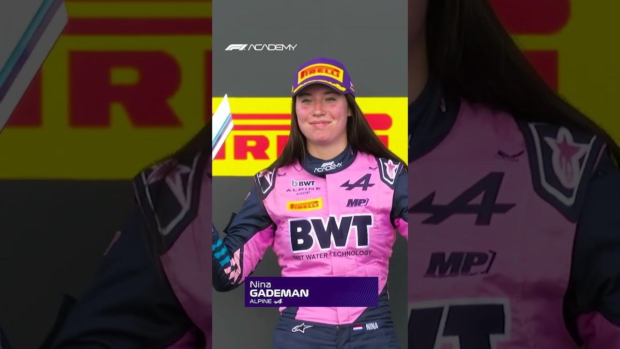 Your Reverse Grid Podium at Silverstone, with trophies presented by WSL royalty 🏆 | F1 Academy