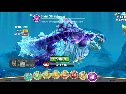 Hungry Shark World All Sharks Unlocked!!! - Special Sharks HD