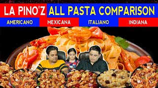 La Pinoz All Veg Pasta Comparison !  La Pino'z Pizza Review ! Indian Food Vlogs