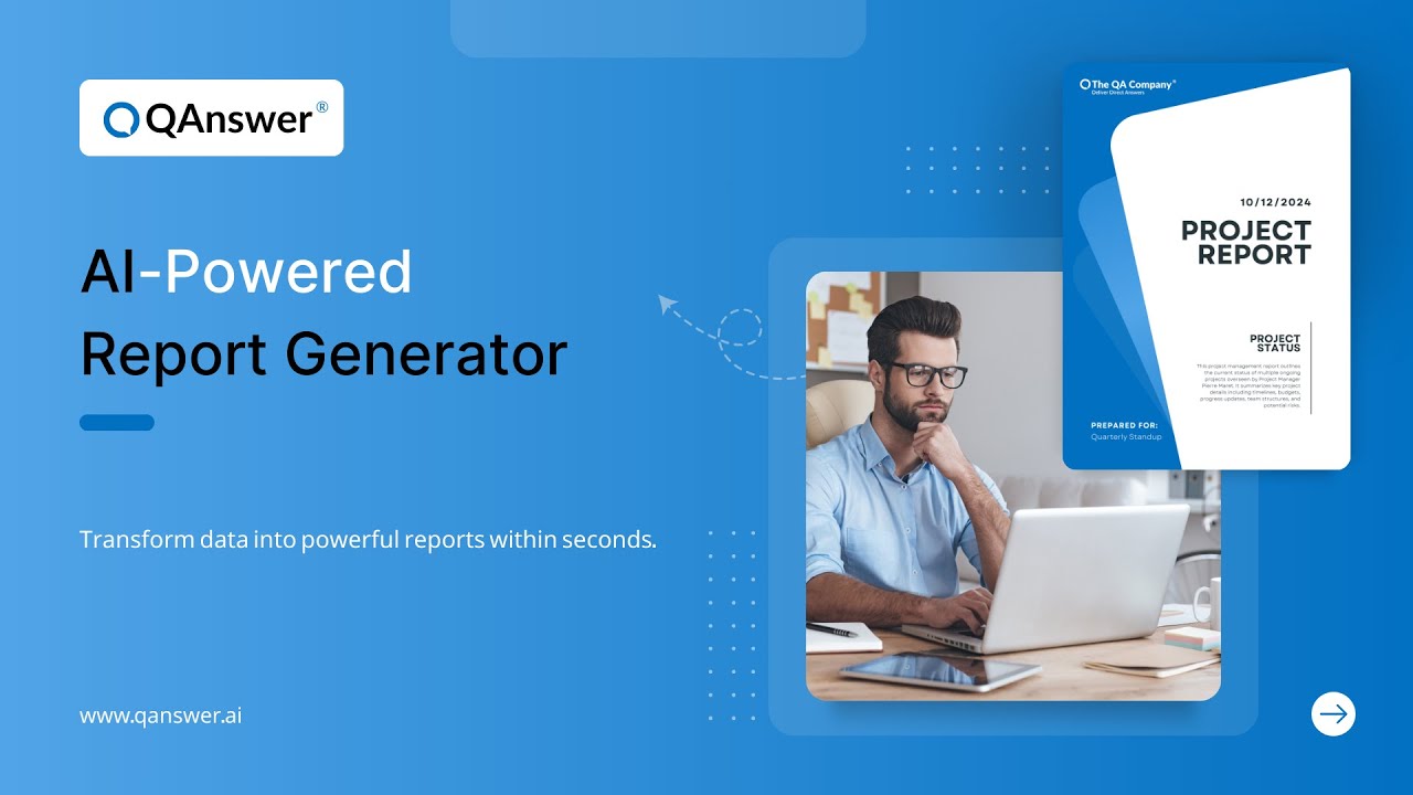 Turn your data into powerful reports with QAnswer AI Powered Report Generator