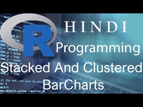 R Programming Tutorial 27 Stacked BarChats And Clustered BarCharts हिन्दी