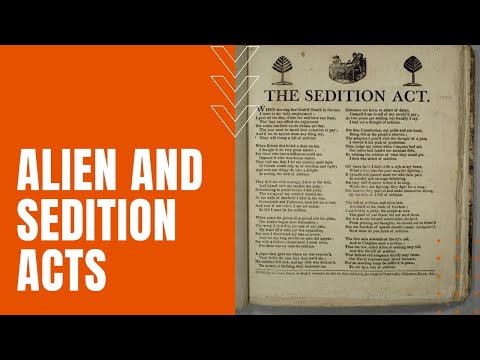 Alien and Sedition Acts of 1798