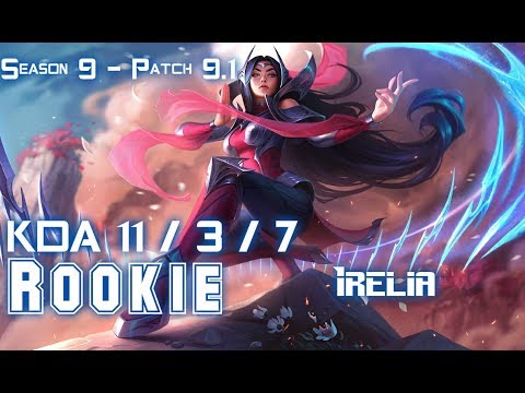 Rookie IRELIA vs GALIO Mid - Patch 9.1 KR Ranked