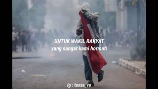 Download lagu UNTUK WAKIL RAKYAT YANG SANGAT KAMI HORMATI - MUSIKALISASI PUISI - STORY WA VIRALL - PUISI PENDEK mp3