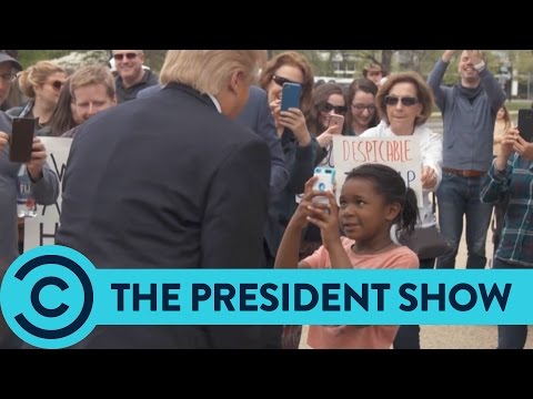"You're A Disgrace" The President Meets An Epic Little Girl - The President Show | Comedy Central
