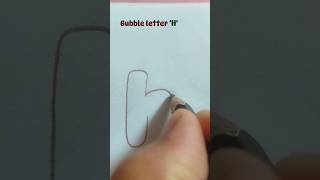 Bubble letter 'H' | calligraphy | @PaintTheFont #shorts #viralvideo #shortvideo
