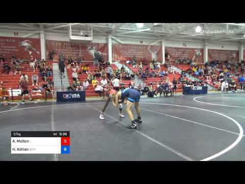 57 Kg Prelims - Anthony Molton, Illinois Vs Hunter Adrian, New England Regional Training Center A2