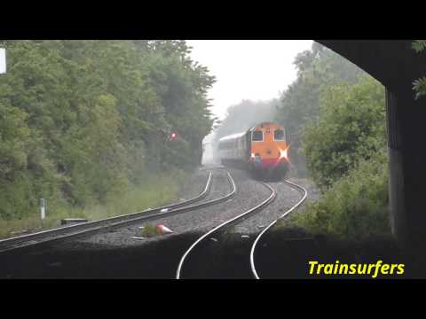 DRS Class 20 No's. 20309 + 20305 on 1Z50 "Retro Lincolnshire Belle" @ Denton Stn on 13.06.15 - HD