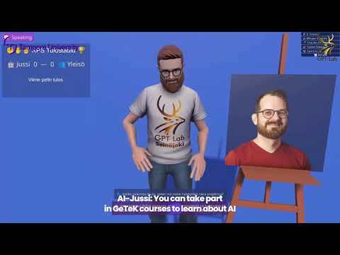 GPT-Lab (Tampere University) showcasing Digital AI-twin by Juha Ala-Rantala