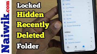 #11 iOS 16 | Locked Hidden and Recently Deleted Folder in iPhone