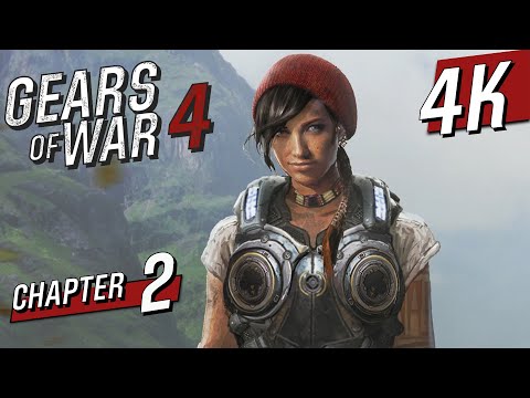 [4K 60] Gears of War 4 (Hardcore / 100%). Walkthrough part 2 - Act 1: In and Out & A Few Snags.