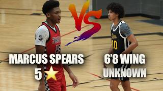 #1 Marcus Spears vs Unranked 6'8 Wing #1 Dynamic Prep vs Leadership Prep