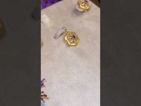 💛Timeless 21K gold pendant set with earrings for daily and formal wear. #goldcollection #sarwäni