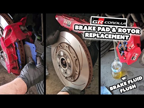 GR Corolla Brake Pad & Rotor Replacement *PROPER Caliper Removal/Reinstallation Vid in Description*
