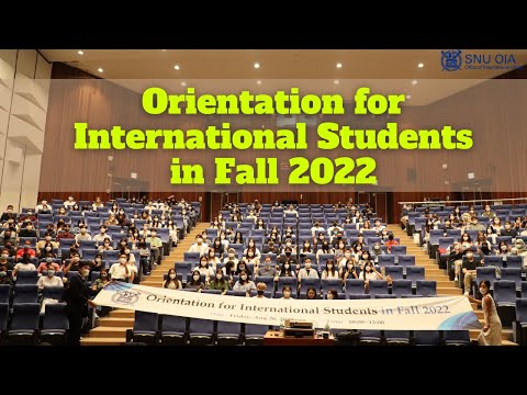 Orientation for International Students in Fall 2022