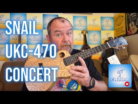 Got A Ukulele Reviews - Snail UKC-470 Quilted Ash Concert