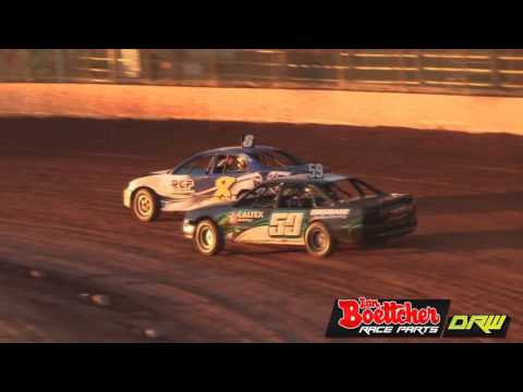 Modified Sedans - Heat 3 - IBRP Golden Helmet Series - Kingaroy Speedway - 18.03.2017