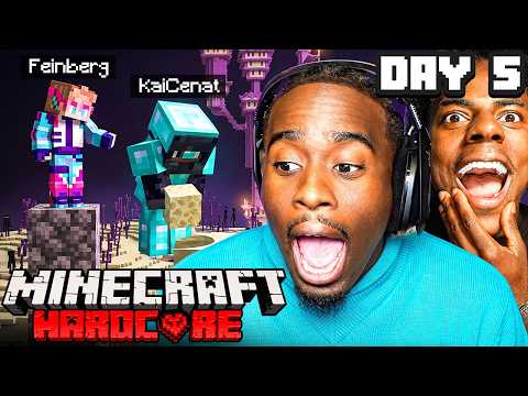 KAI & SPEED HARDCORE MINECRAFT MARATHON ⛏️🧱 BEATING ALL BOSSES | DAY 5 PART 1