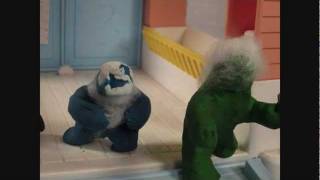 Grandma Got Run Over by A Reindeer Music Video (stopmotion)