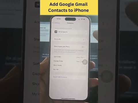 How to Add Google Gmail Contacts to iPhone | Contacts in Gmail on iPhone | Tech Trek