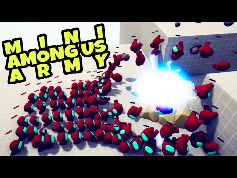 Mini AMONG US Crew Army vs Every Faction - Totally Accurate Battle Simulator TABS