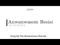 Anwanwasem besisi Lyrics